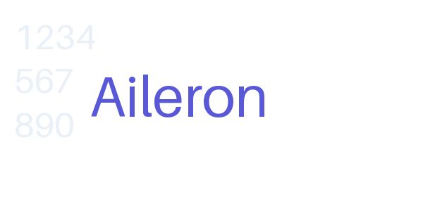 Aileron font free