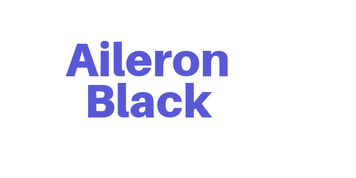 Aileron Black Font Download