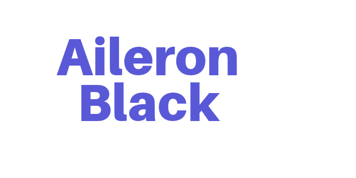 Aileron Black Font