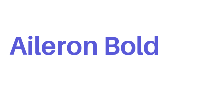 Aileron Bold Font Download