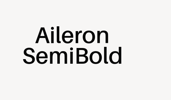 Aileron SemiBold Font