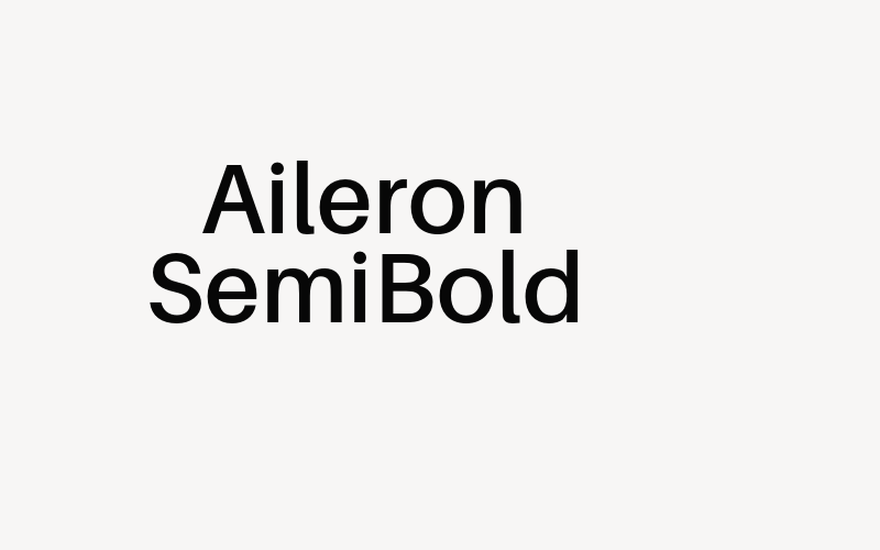 Aileron SemiBold Font