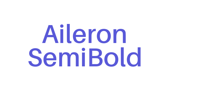 Aileron SemiBold Font Download