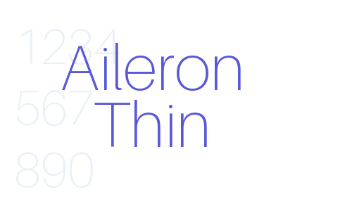 Aileron Thin Font Download