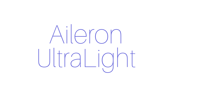 Aileron UltraLight Font Download