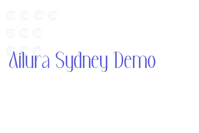 Ailura Sydney Demo font free