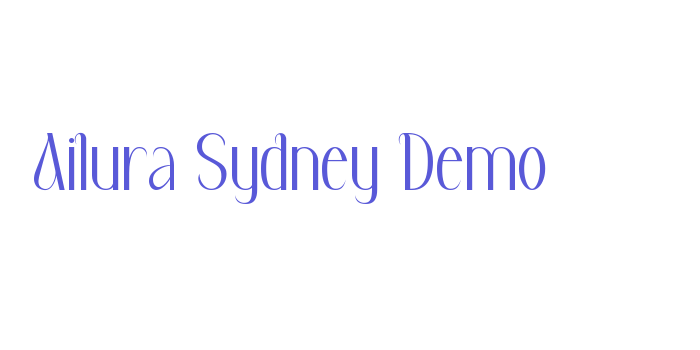 Ailura Sydney Demo Font Download