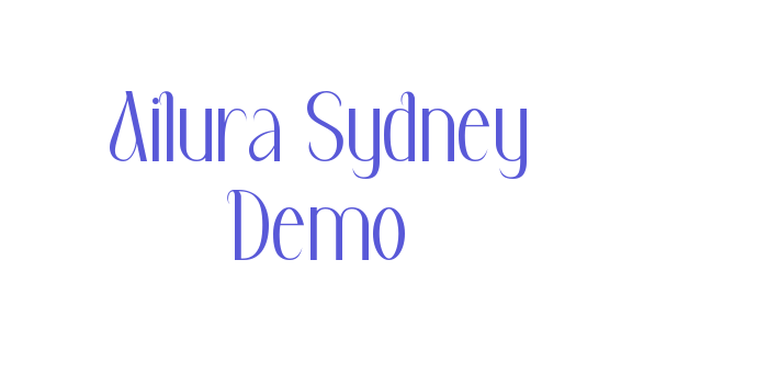 Ailura Sydney Demo Font