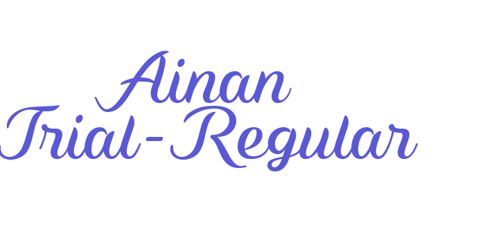 Ainan Trial-Regular Font Download