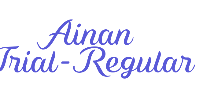 Ainan Trial-Regular Font