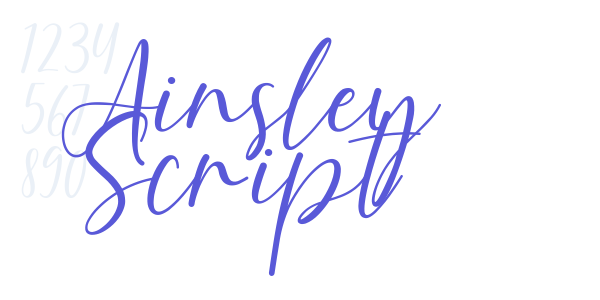 Ainsley Script font free