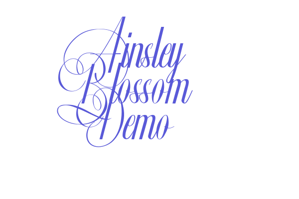 Ainsley Blossom Demo Font