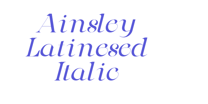 Ainsley Latinesed Italic Font Download