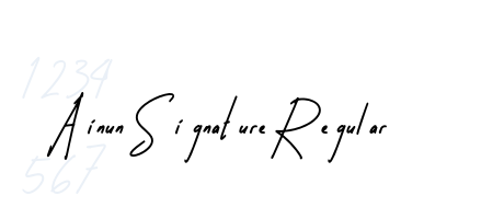 Ainun Signature Regular