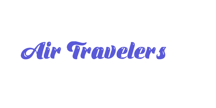 Air Travelers Font Download