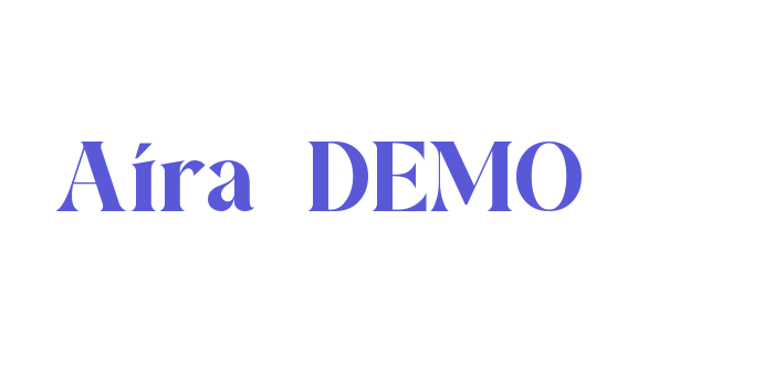 Aira DEMO Font Download