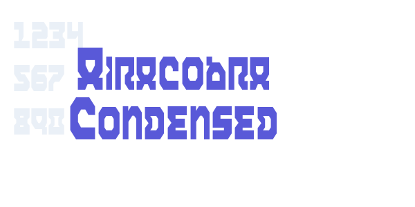 Airacobra Condensed font free