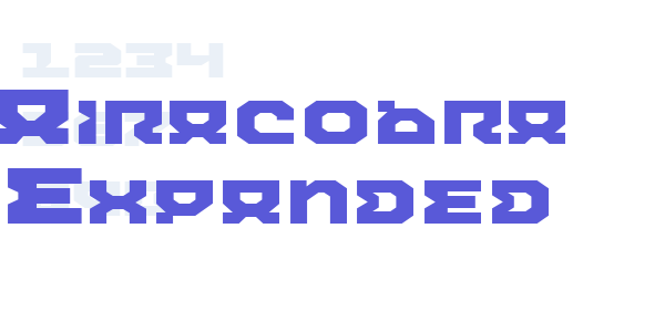 Airacobra Expanded font free