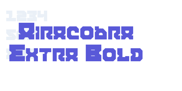 Airacobra Extra Bold font free