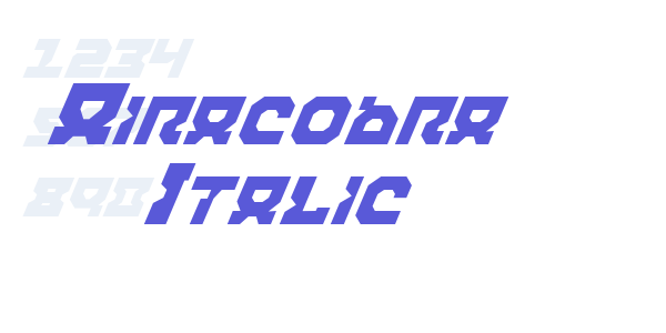 Airacobra Italic font free