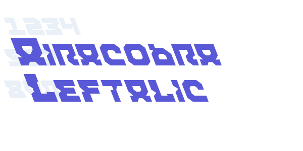 Airacobra Leftalic font free