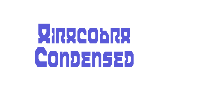 Airacobra Condensed Font Download