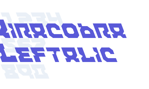 Airacobra Leftalic Font