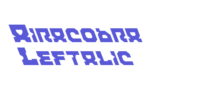 Airacobra Leftalic Font Download