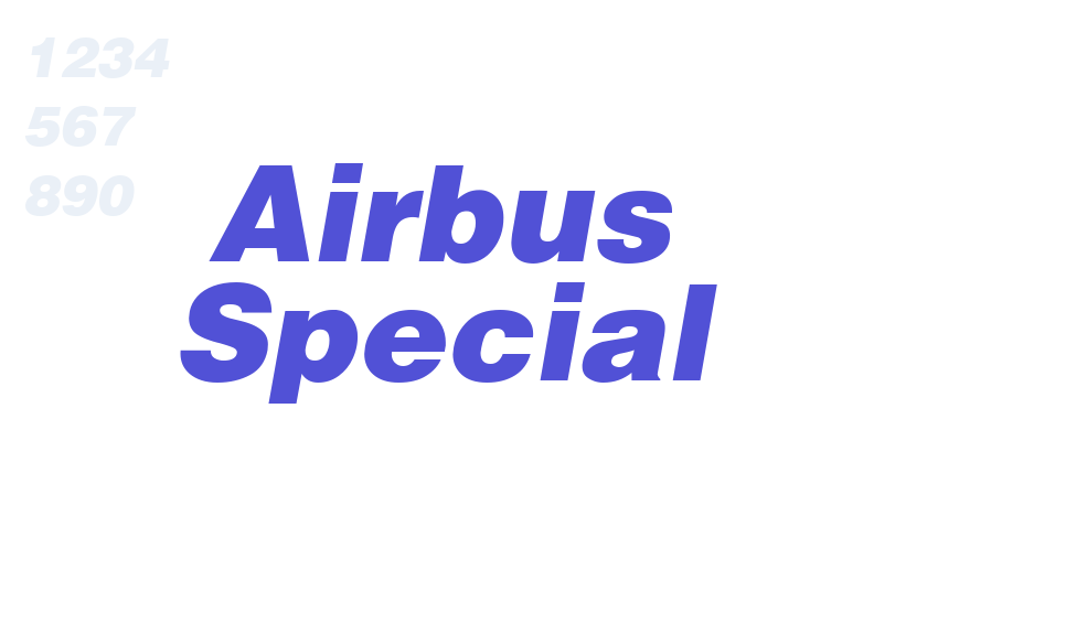 Airbus Special-font-download