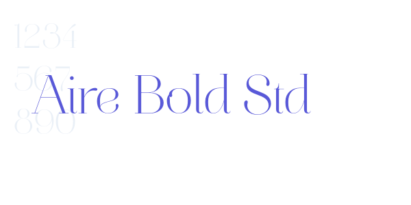 Aire Bold Std font free