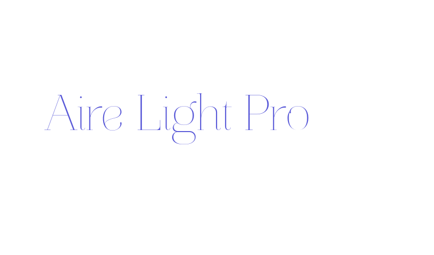 Aire Light Pro Font Download