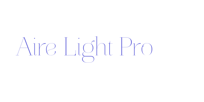 Aire Light Pro Font Download