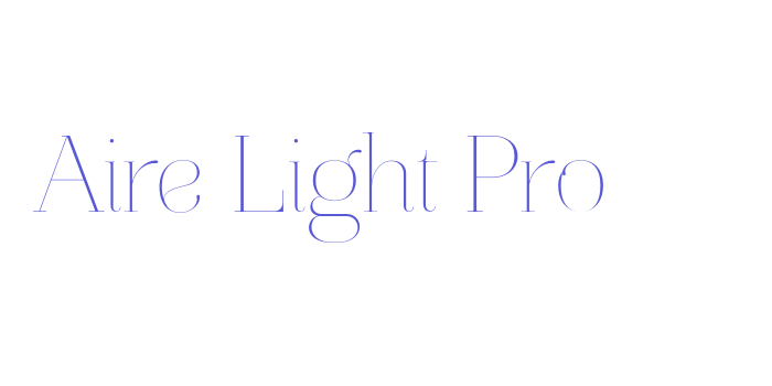 Aire Light Pro Font