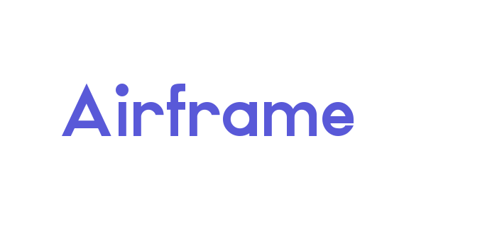 Airframe Font