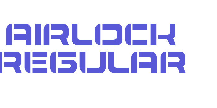 Airlock Regular Font