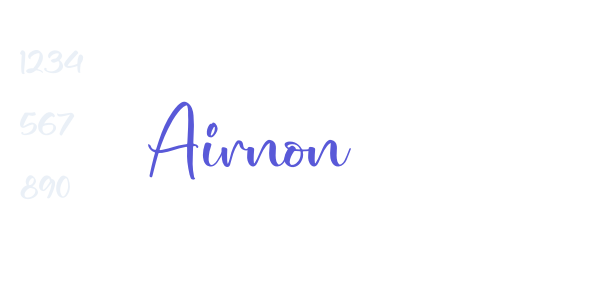 Airnon font free