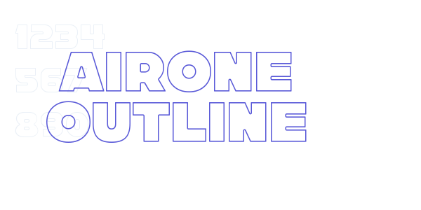 Airone Outline font free