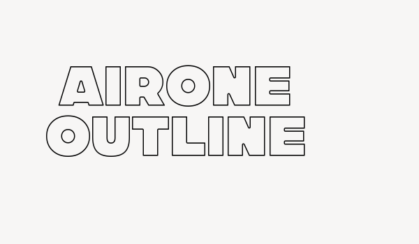 Airone Outline Font