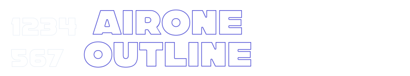 Airone Outline-related font