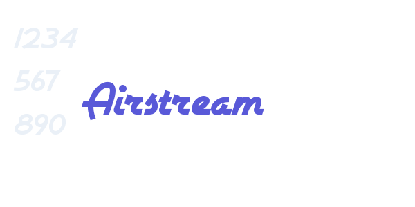 Airstream font free