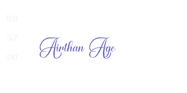 Airthan Age font free