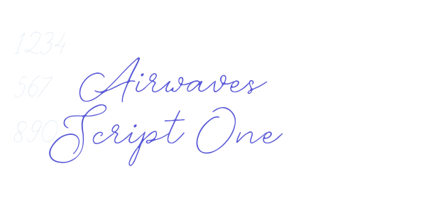 Airwaves Script One font free