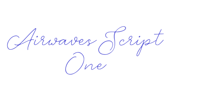 Airwaves Script One Font Download