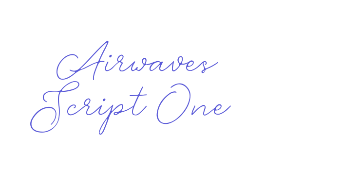 Airwaves Script One Font