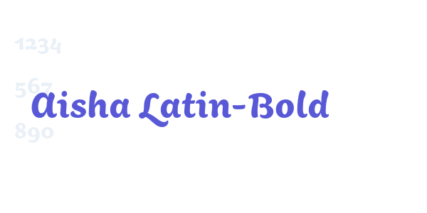 Aisha Latin-Bold font