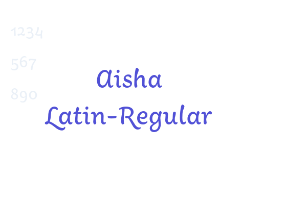 Aisha Latin-Regular