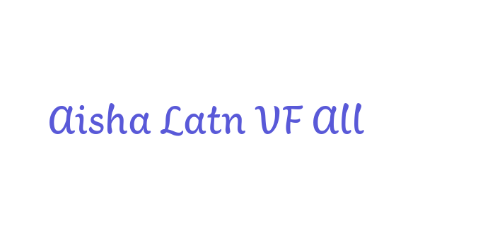 Aisha Latn VF All Font Download