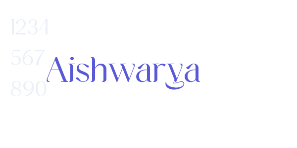 Aishwarya font free