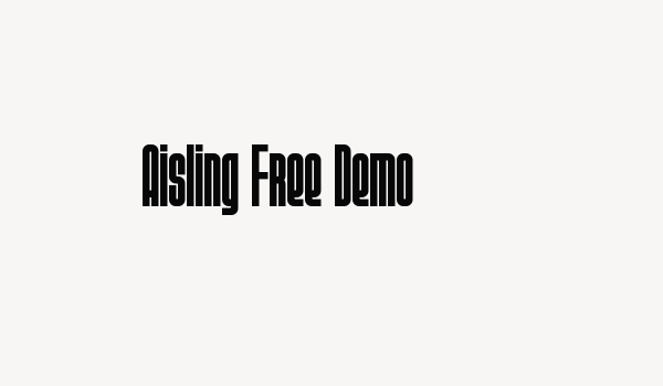 Aisling Free Demo Font