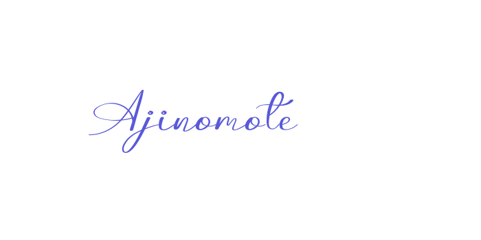 Ajinomote Font Download